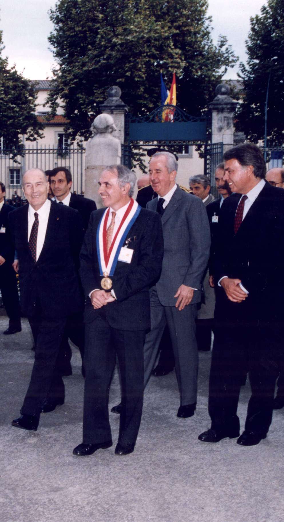 François Mitterrand et Gilles Cauture François Mitterrand et Gilles Cauture