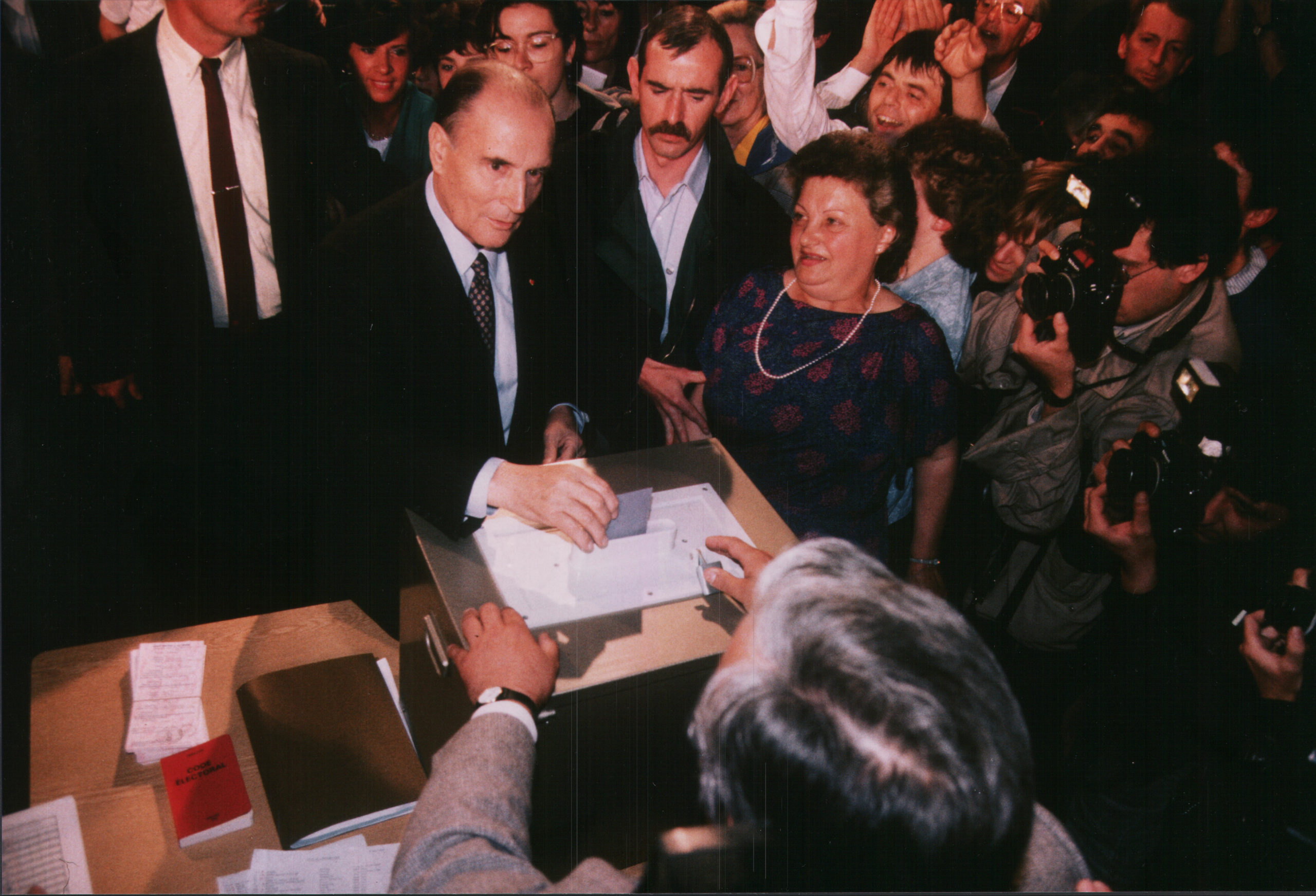 1988. François Mitterrand à Château-Chinon