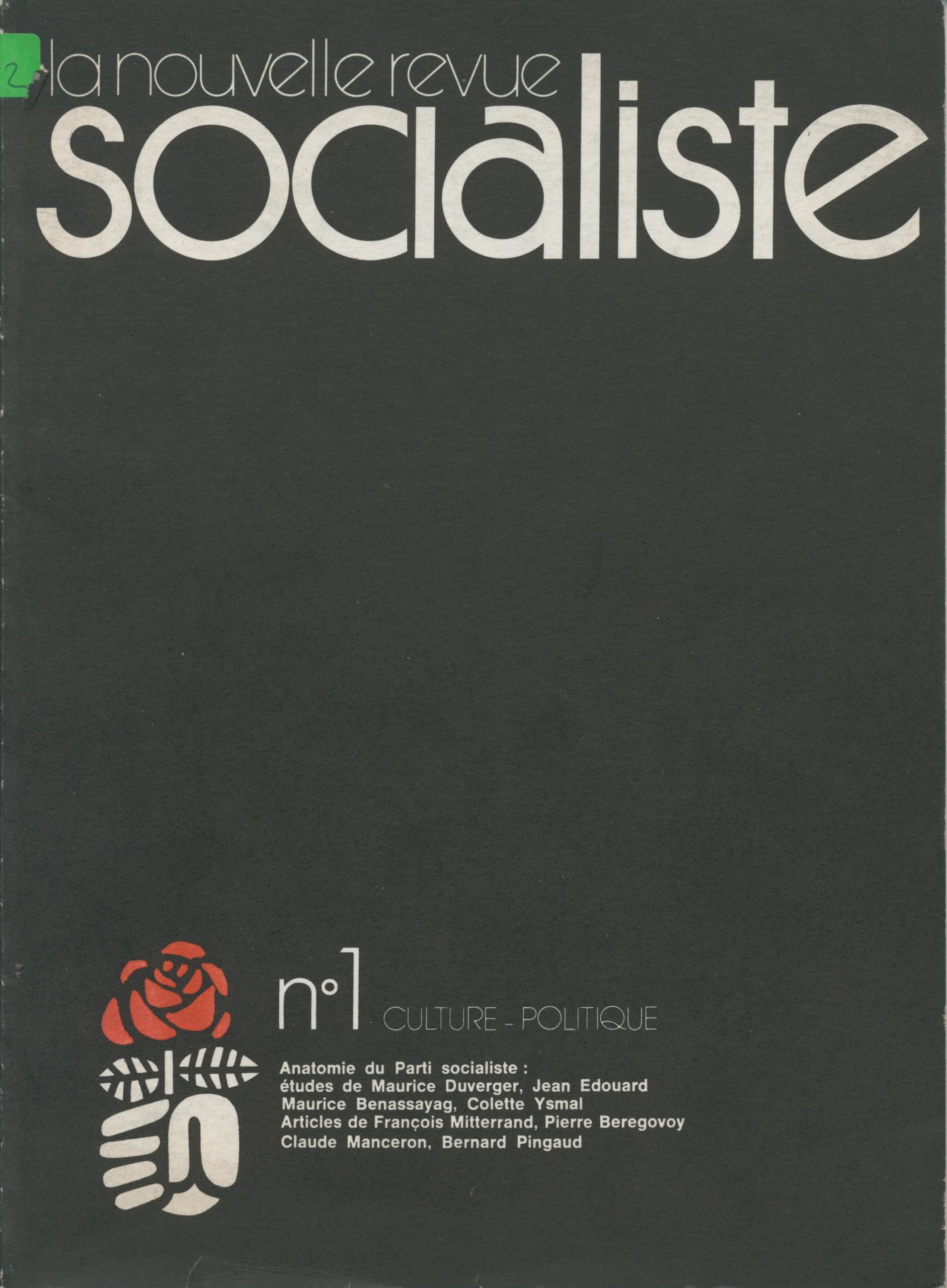 La Nouvelle revue Socialiste n°1