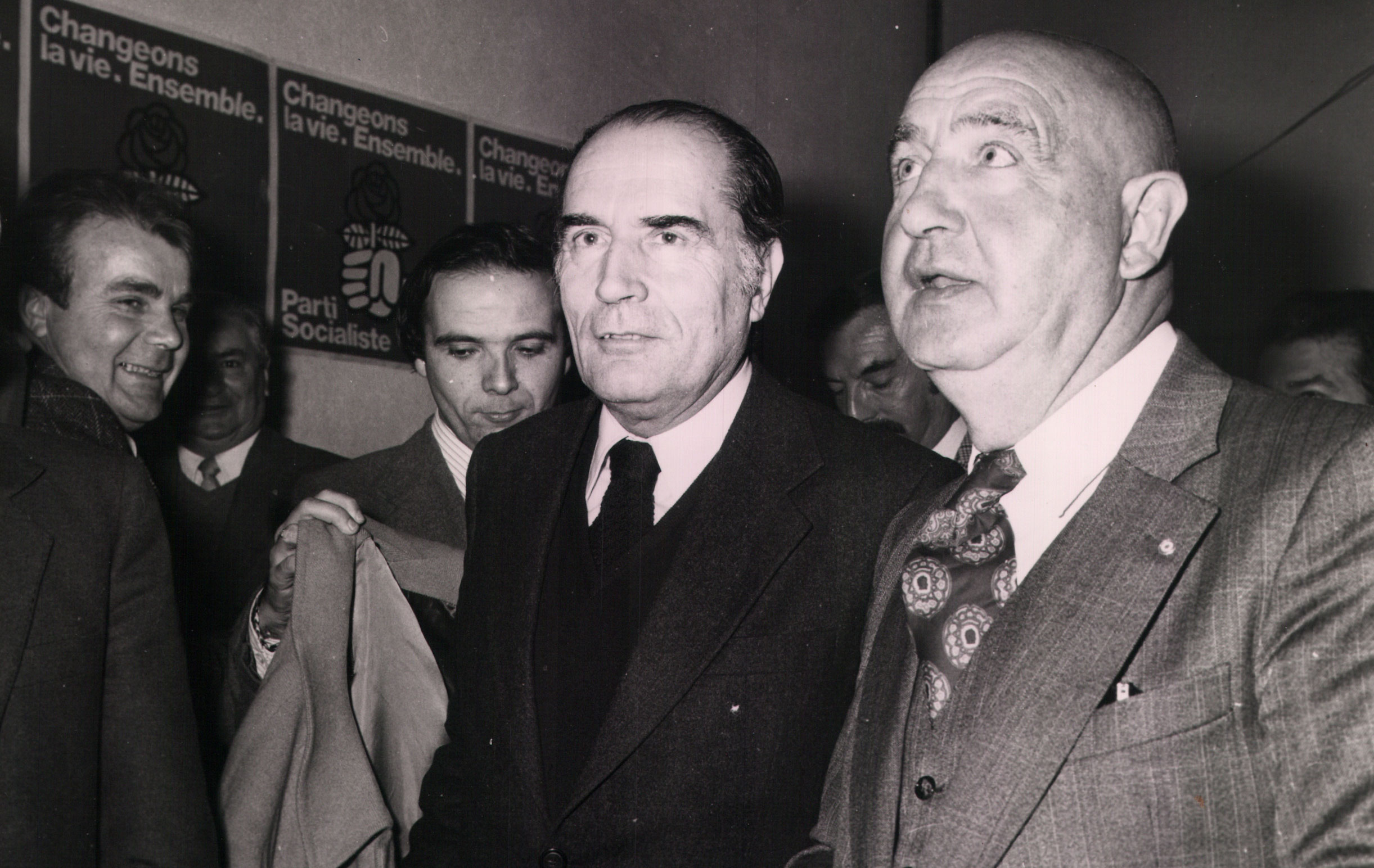 François Mitterrand et Rémi Robin François Mitterrand et Rémi Robin