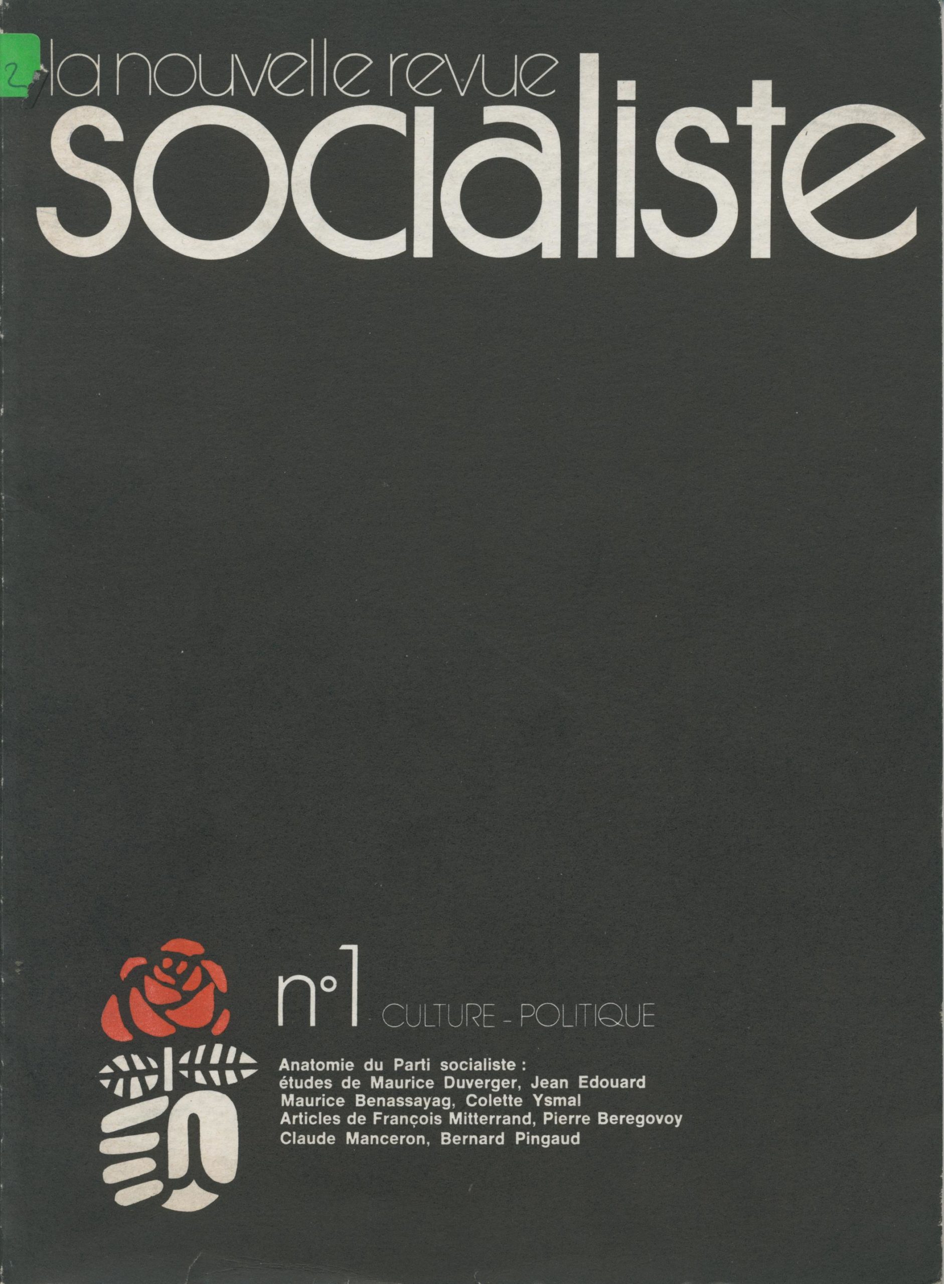 La N.R.S. n°1 d'avril 1974