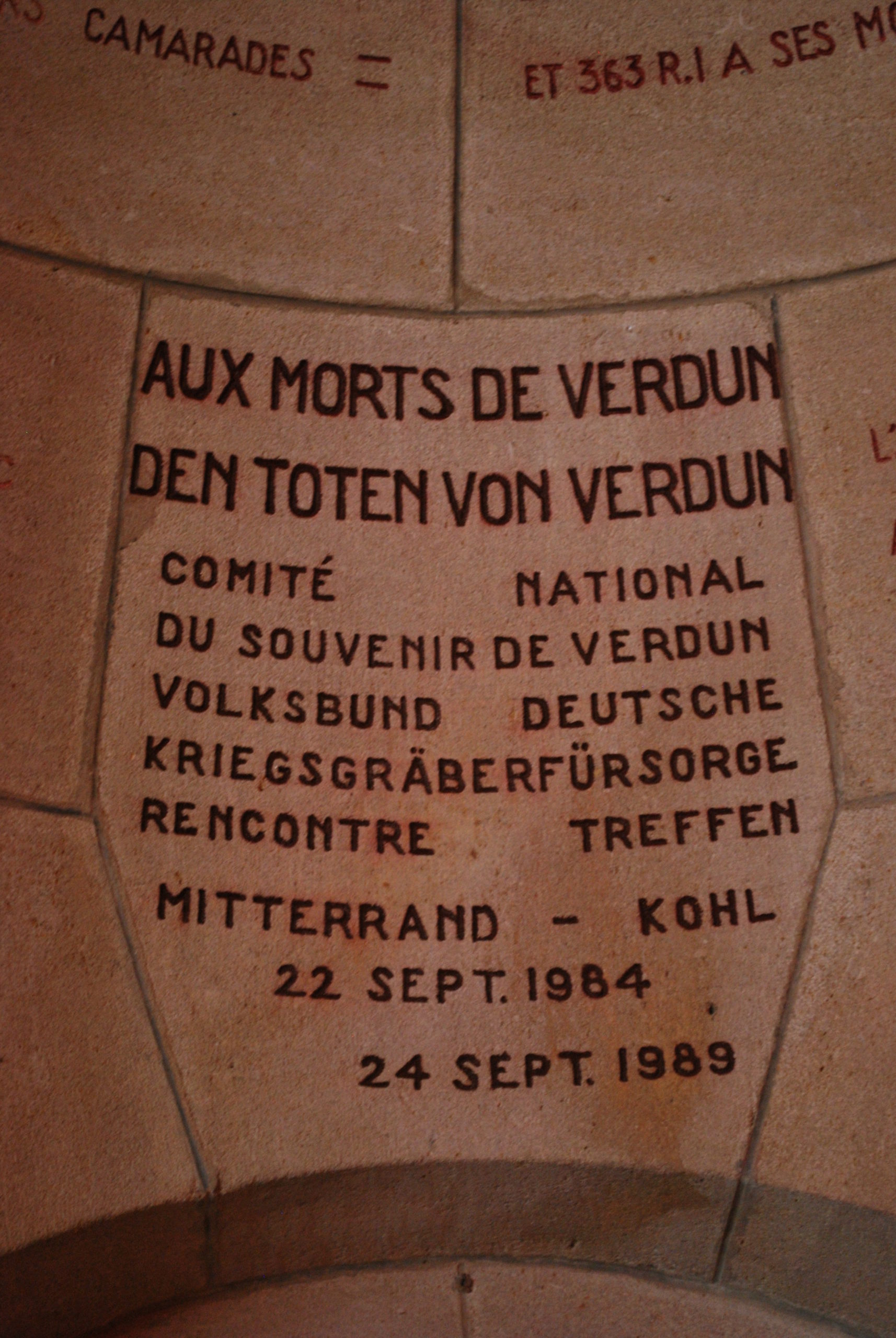 rencontre kohl-mitterrand verdun
