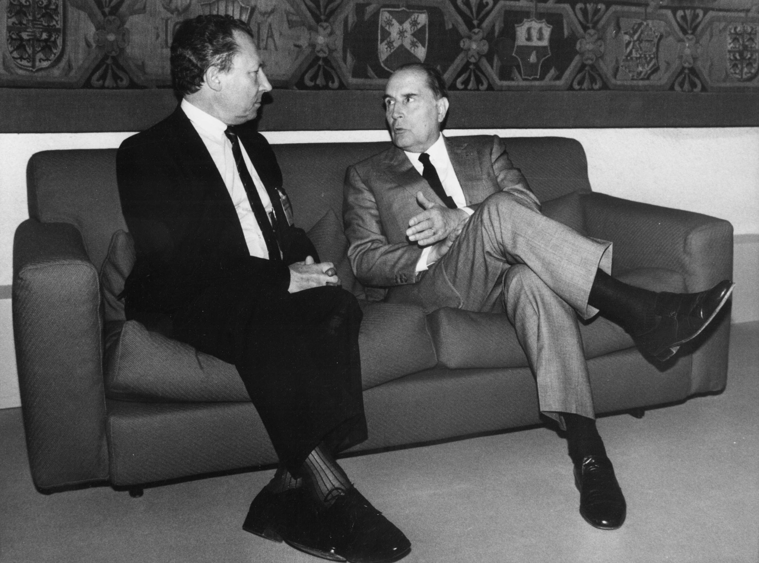 Jacques Delors et François Mitterrand Jacques Delors et François Mitterrand