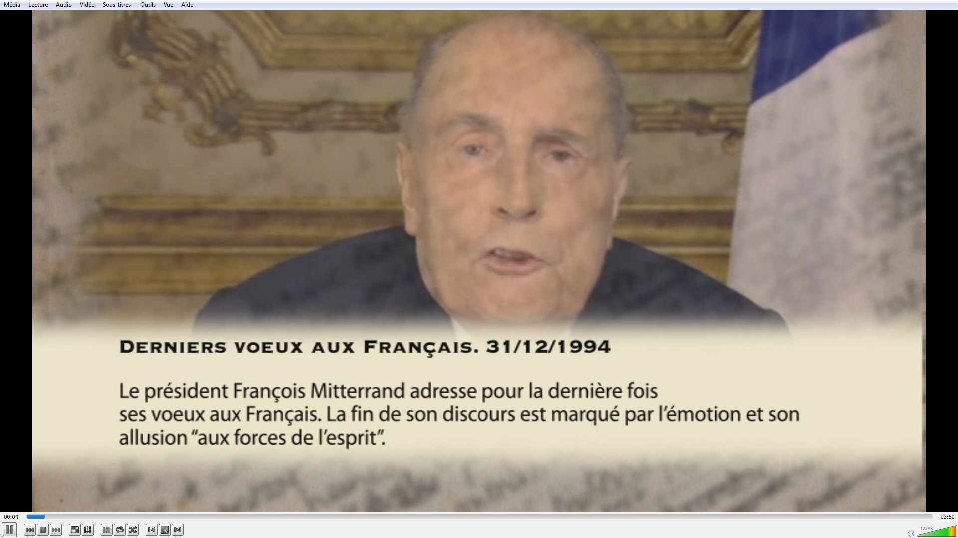 Mémoires et paroles de François Mitterrand
