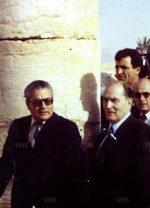 Khaled El Assad et François Mitterrand