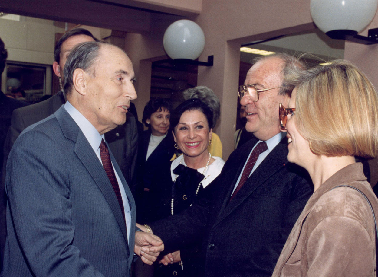 François Mitterrand et Guy Ligier