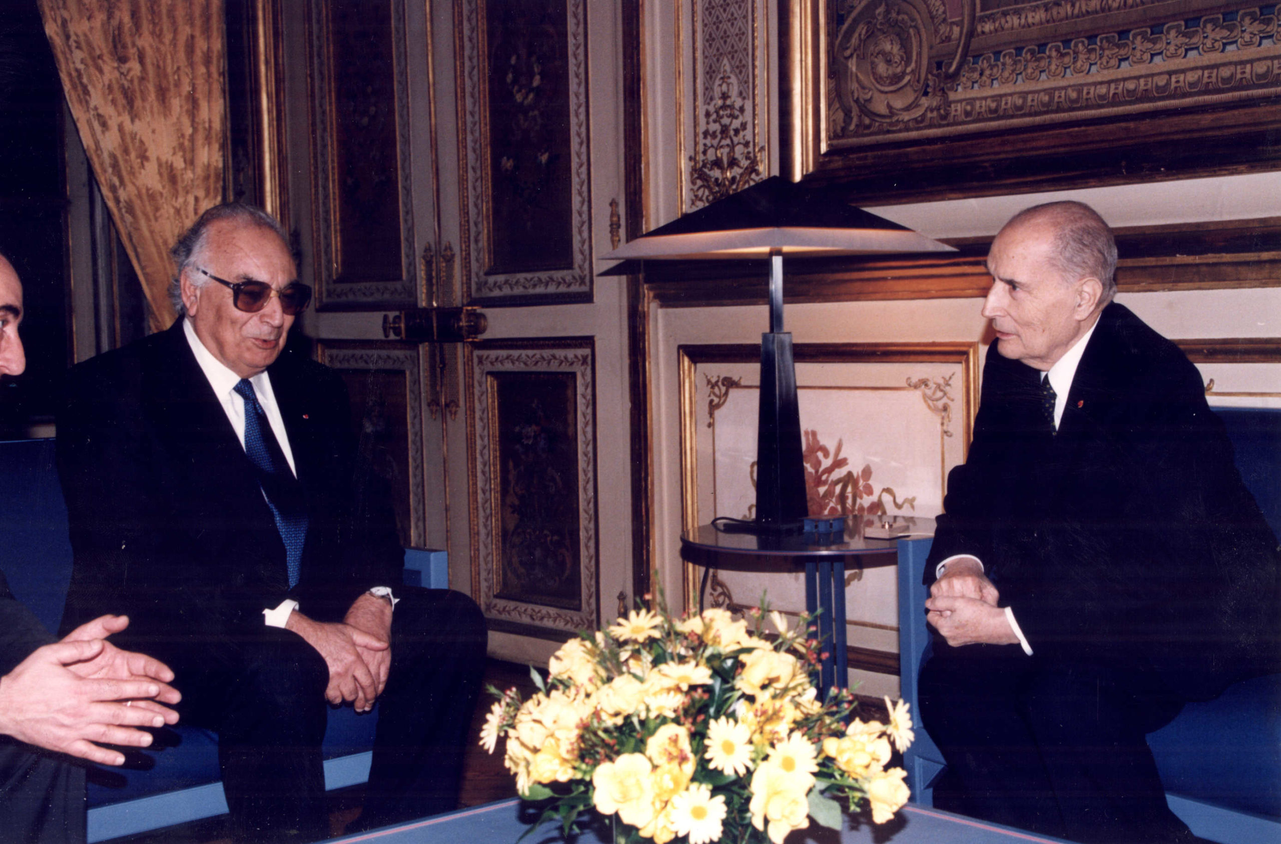 François Mitterrand avec Yachar Kemal