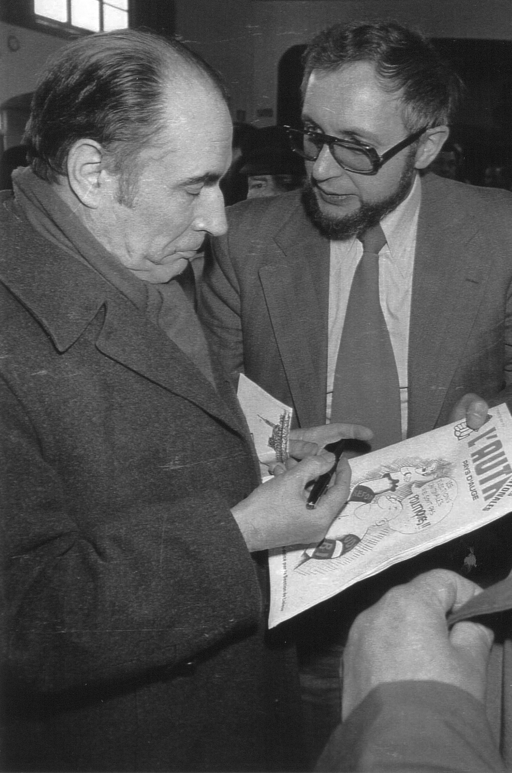 François Mitterrand et Louis Mexandeau