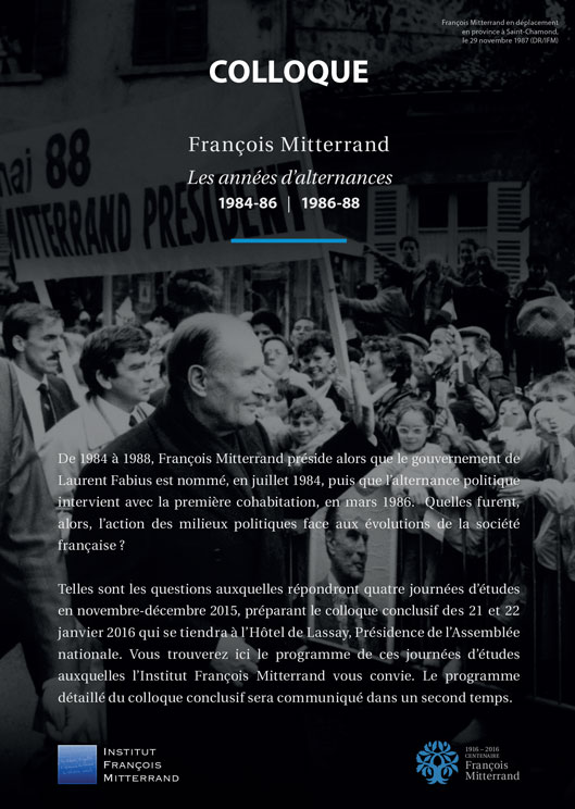 François Mitterrand, Les années d’alternances, 84-88