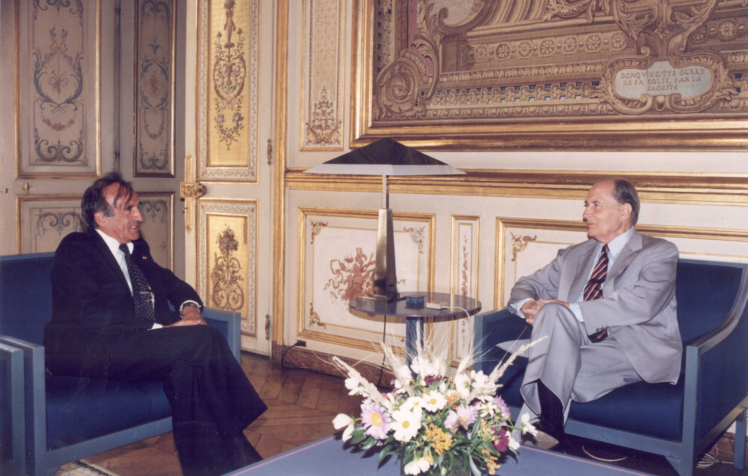 Entretien entre François Mitterrand,