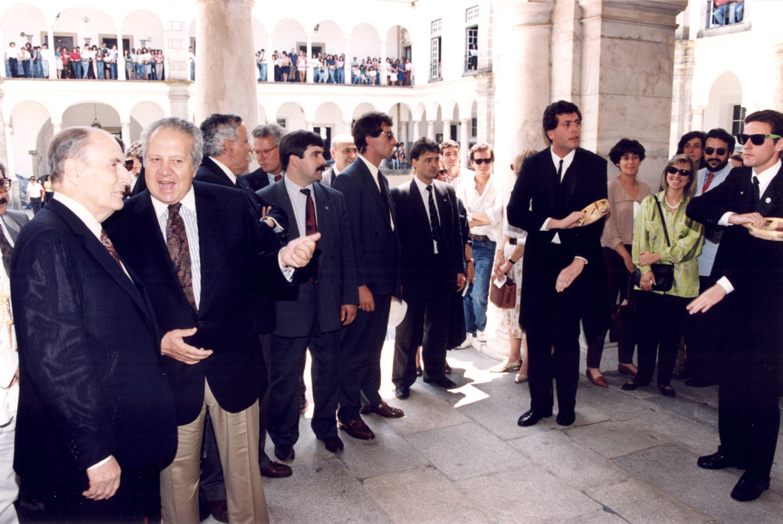 Mario Soares et François Mitterrand