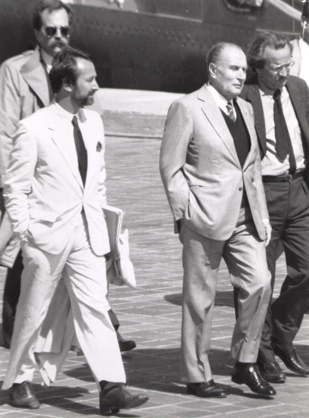 Jérôme Clément et François Mitterrand