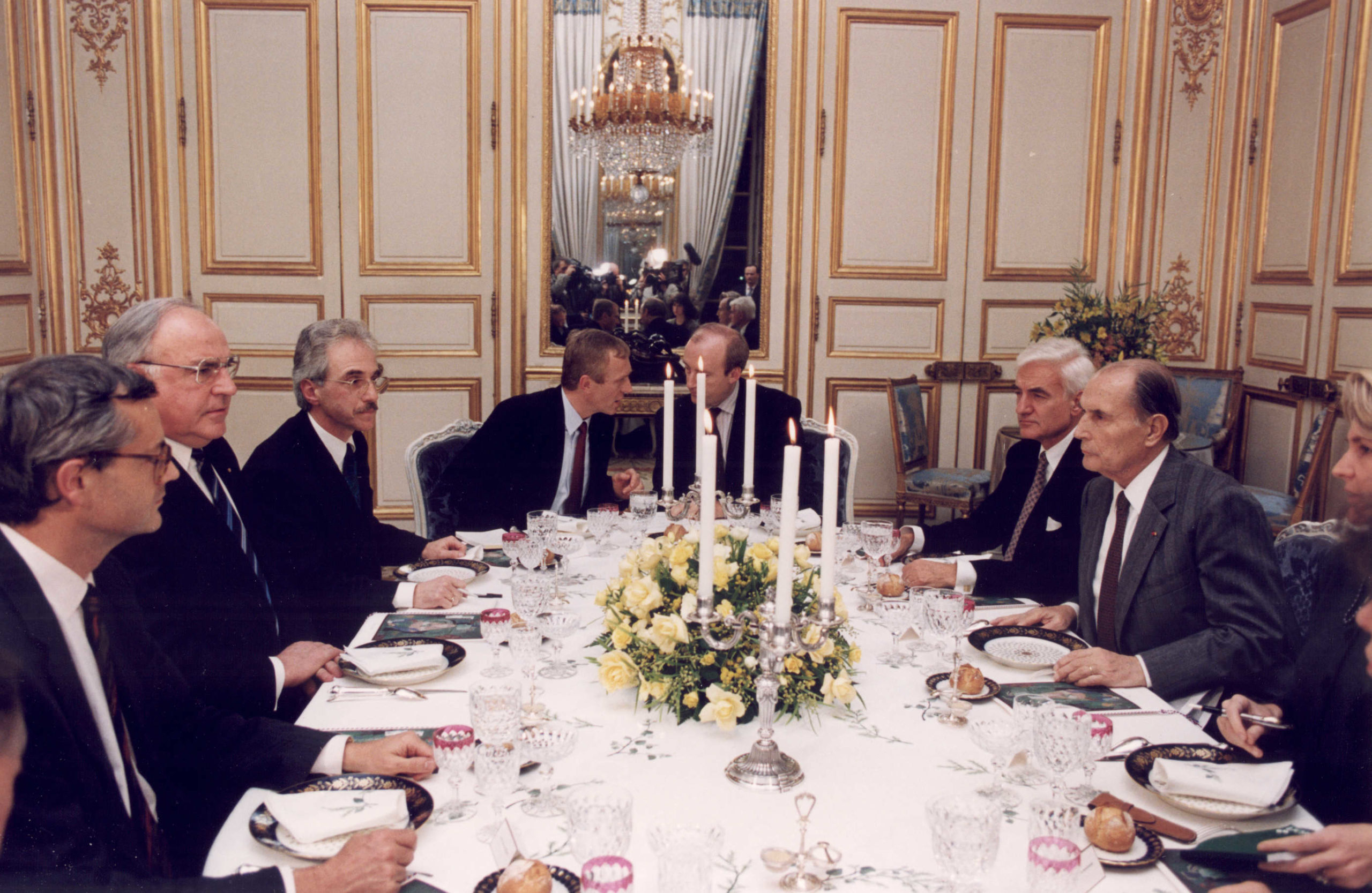 Helmut Kohl, François Mitterrand