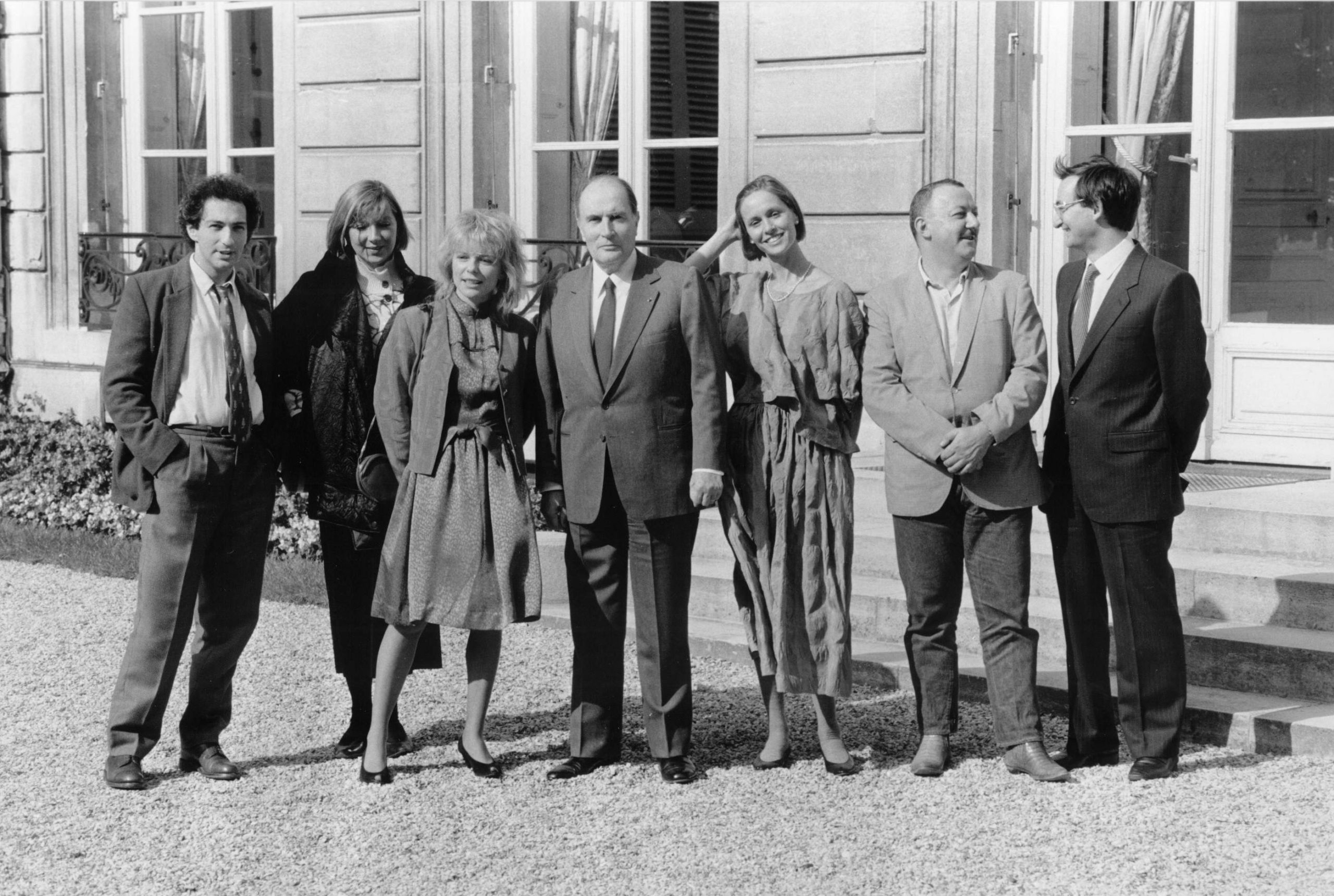 Le Président François Mitterrand et France Gall