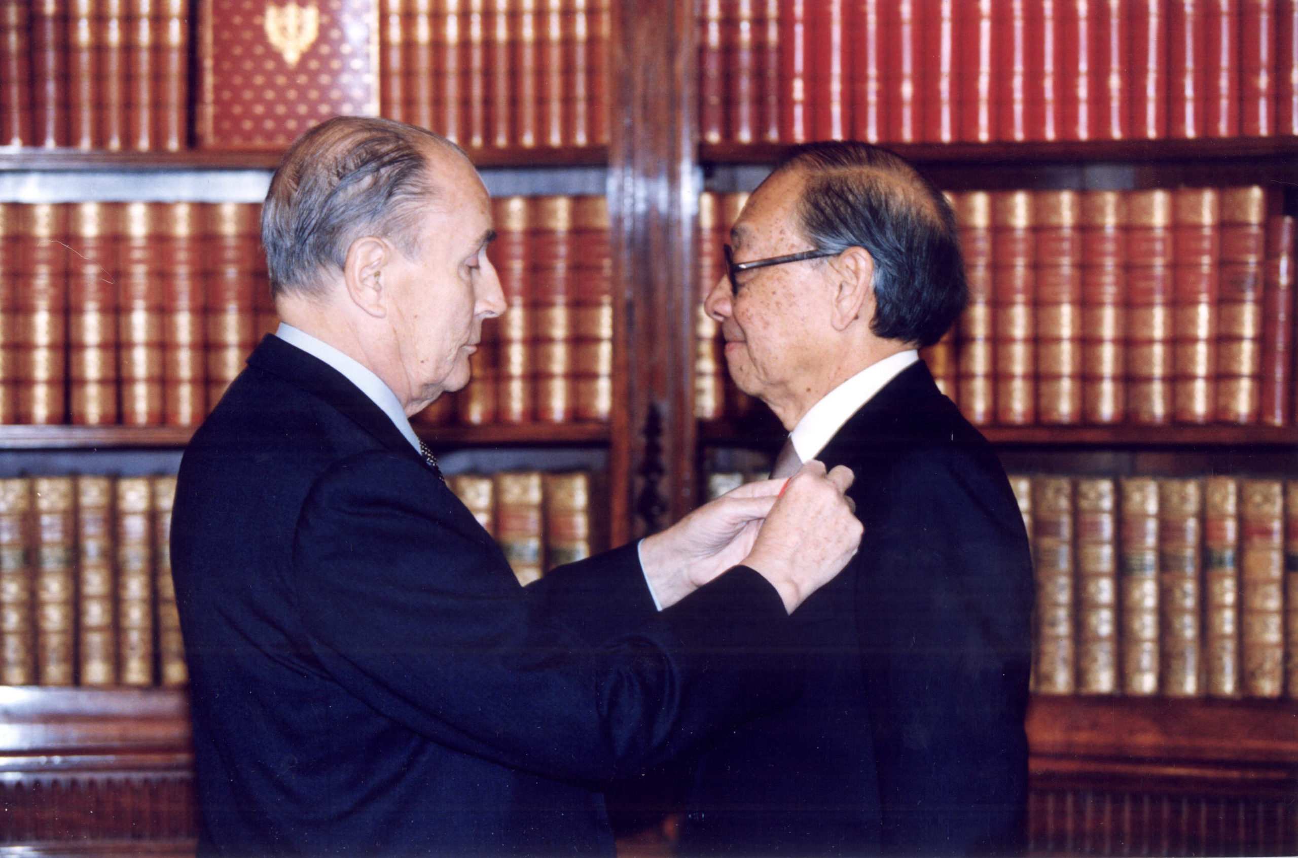 François Mitterrand & Ieoh Ming Pei